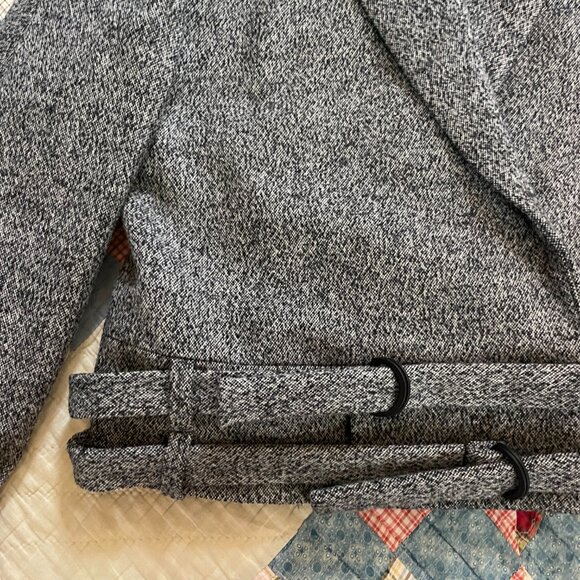 Shipley Halmos Barney's Wool Salt Pepper Blazer Fully Lined Designer Wool Tweed - Picture 8 of 13